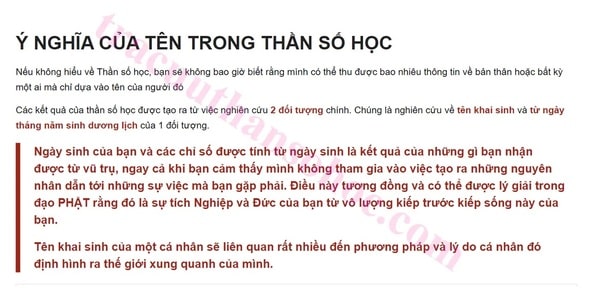 Ý nghĩa tên theo Tracuuthansohoc Ý nghĩa tên theo Tracuuthansohoc